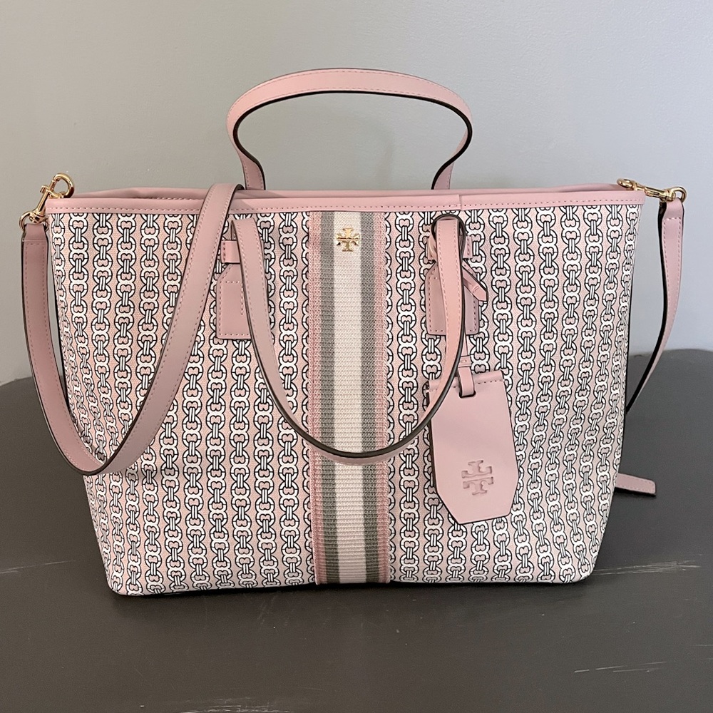 Tory Burch Gemini Small Link Tote EUC